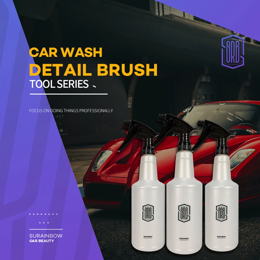 5-1PC Car Washing Hand Pressure Spray Bottle 750ml Sprayer High Corrosion Resistance Pressurized Car Wash Garden Spray Bottle