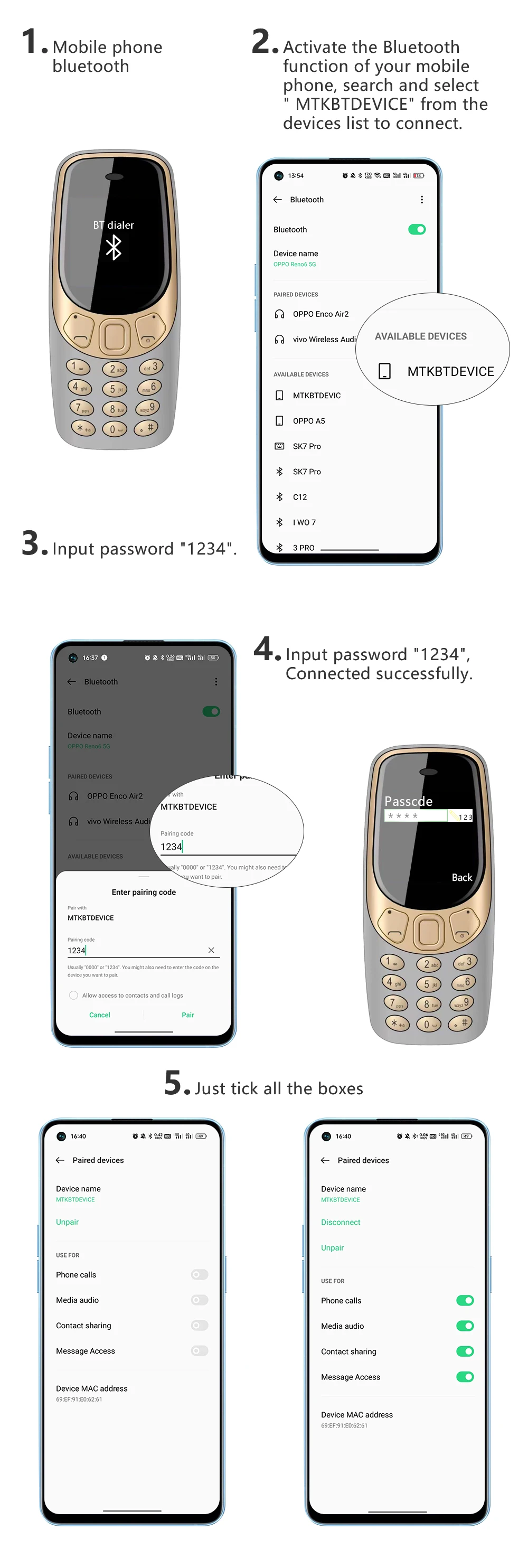SERVO Q3308 PRO 3 SIM Standby Mini Mobile Phone Magic Voice Bluetooth Dialer Speed Dial FM Radio 2G GSM Super Smaller Cellphones
