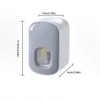 1pc Waterproof Toothpaste Squeezer Automatic Toothpaste Dispenser Wall Mount Bathroom Bathroom Accessories Toothbrush Holder 6