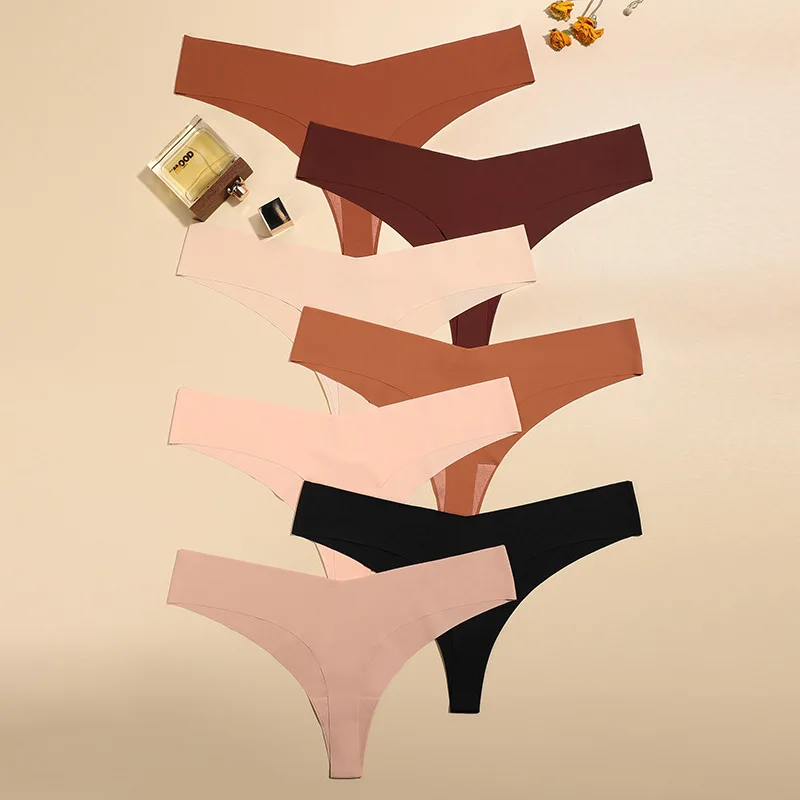 

Traceless ice silk sports and fitness underwear female low waist breathable quick-drying T-shaped underwear female