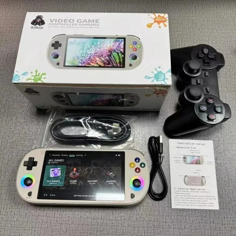 Portable Retro Gaming Console - 3.5 HD Display, Dual Joystick, TV Output, Classic Arcade Experience