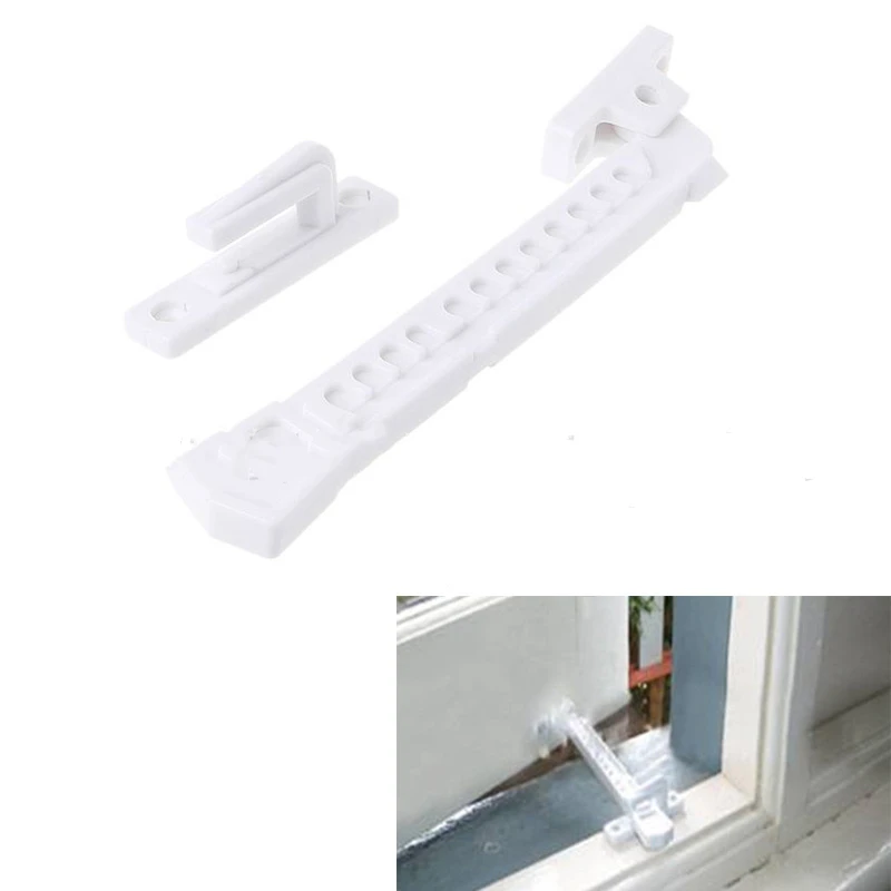 Window Stopper Window Lock New ABS Window Brace With Screws Window Sash Lock Child Safety Latch Stay Catch position stopper limiter latch