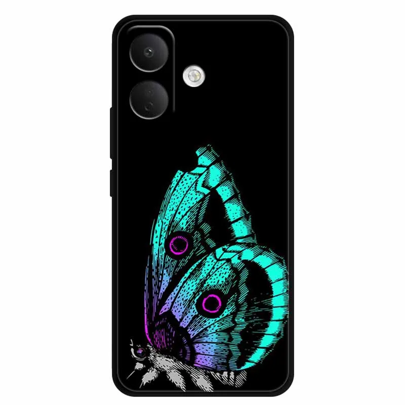 Silicone Shockproof TPU Back Cover with Printed Design