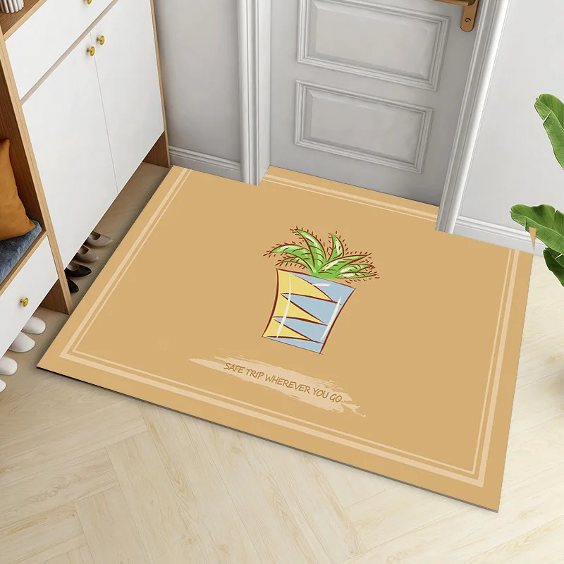 

Non slip and absorbent door mat small carpet at the entrance of the bathroom and toilet rugs