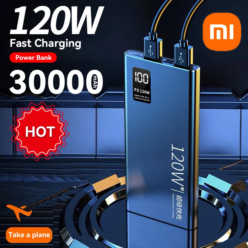 

Внешний аккумулятор Xiaomi Mijia, 120 Вт, 30000 мАч