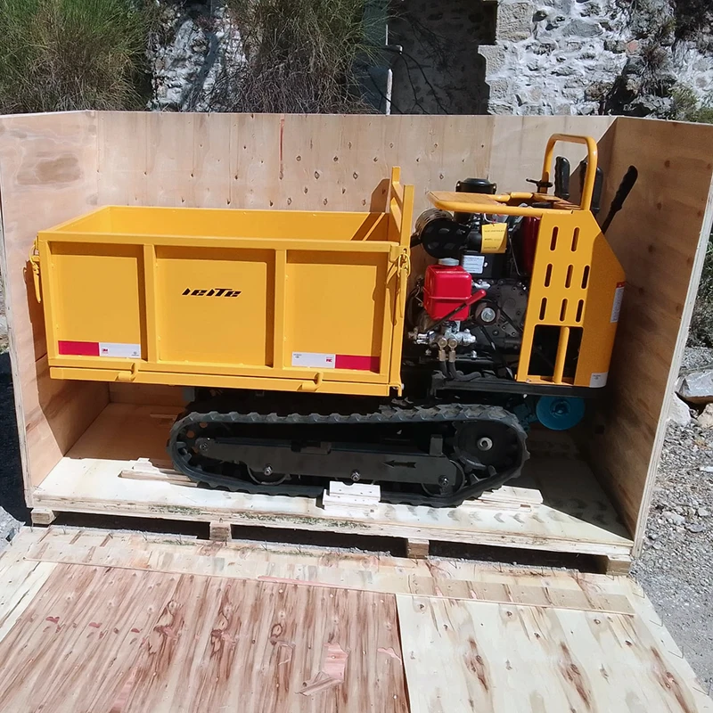 Self Loading Small 500kg Mini Track Dumper Crawler Carrier Dumper Manufacturer Multifunctional Mini Track Dumpers customized