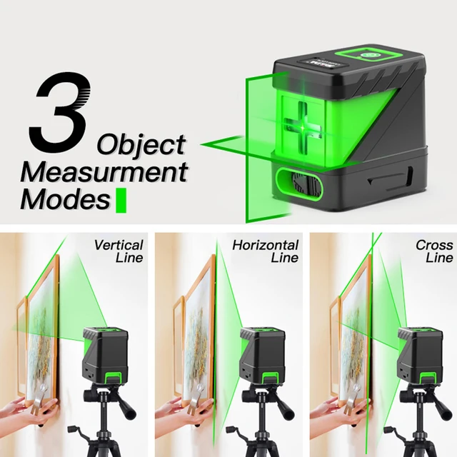 Acquista Misuratore Laser Hilda Misuratore a 2 Linee a Livello di Luce  Verde a Livello Laser Orizzontale e Verticale - Verde dalla Cina