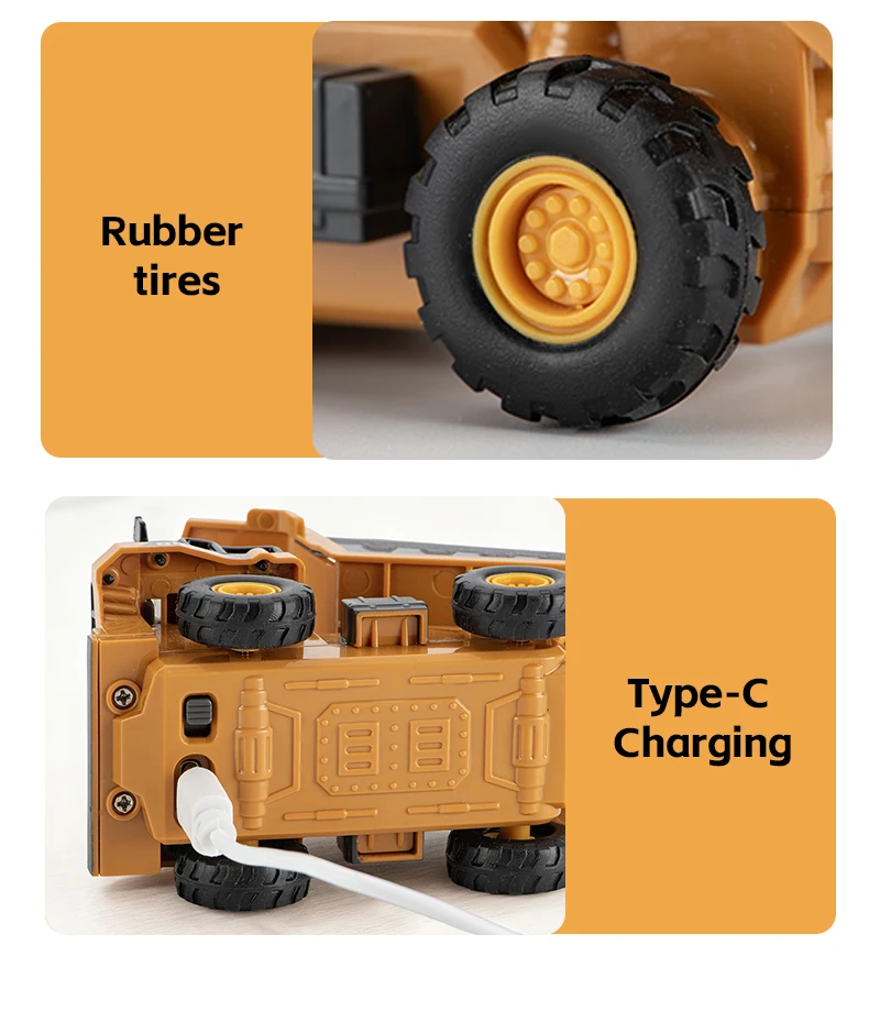 Teeggi 2,4G RC Legierung Gabelstapler Auto Mit Licht Musik APP Steuerung 1:64 mini Fernbedienung Lkw Auto Spielzeug für Kind Halloween Geschenk – Detail 28