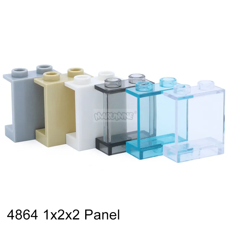 MARUMINE MOC Brick Window Glass House Wall Panel 87552 87544 60581 87543 59349 Build Brick Accessories Parts Assembles Particles 4