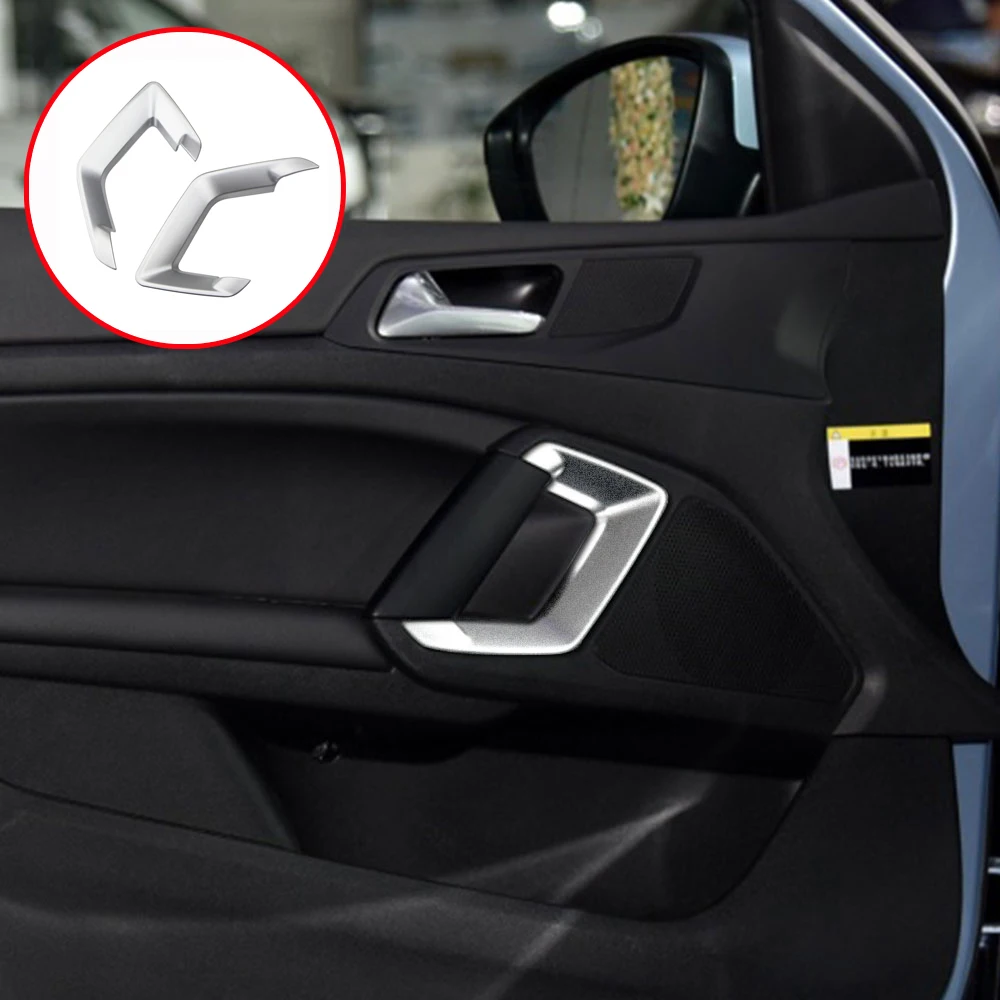 Abs Chorme Car Interior Door Window Handle Frame Cover Trim Sticker Per Peugeot 408 308 308S 2014 - 2019 Accessori Per Lo Styling