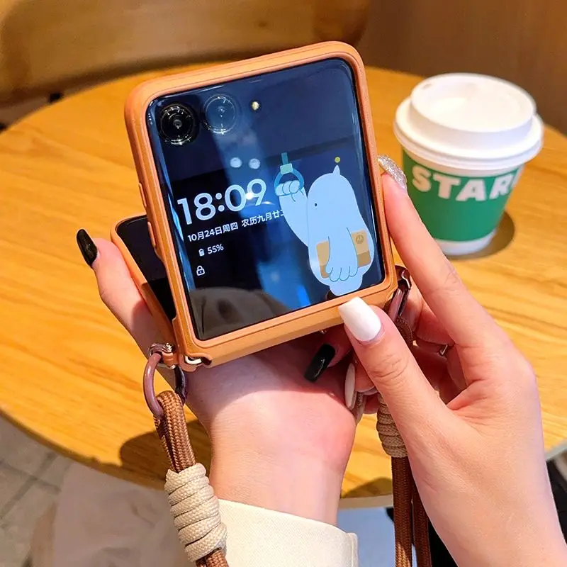 Fashion Leopard Solid Color Leather Skin-Friendly Anti-Fall Phone Case