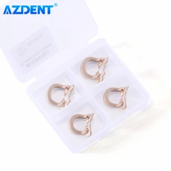 4PCS Dental Rubber Dam Clamp Set with Sectional Matrix Bands and Molar Clips - Autoclavable (4PCS Set)