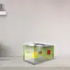 1/24 Scale Parking Lot Scene Model Garage Display Case with Lights Street Parking Lot for Desk Car Model Toy Gifts 3