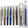 1 Pcs Eyelashes Tweezers Stainless Steel superhard Tweezers High Precision Anti-static tweezers for Eyelash Extensions 2