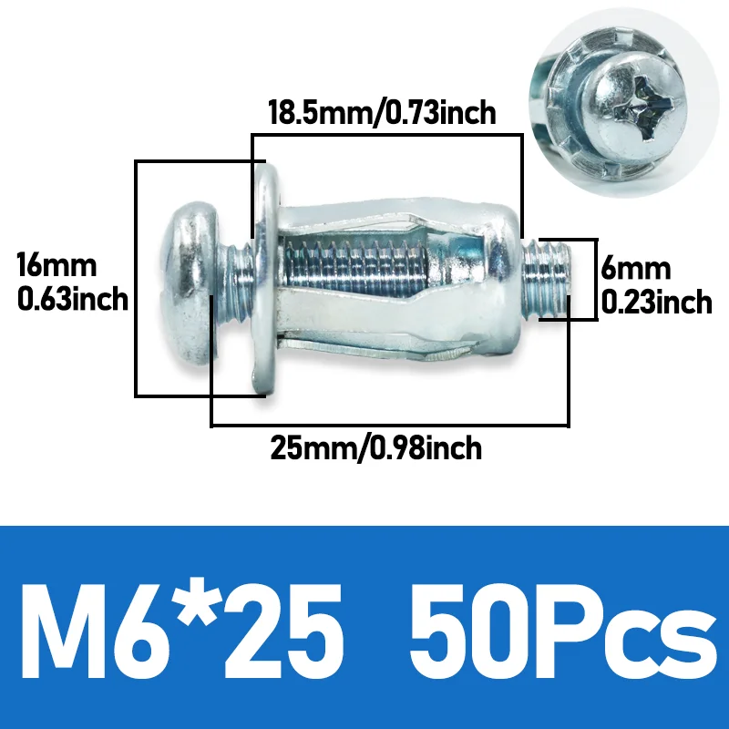 M6x25(50Pcs)