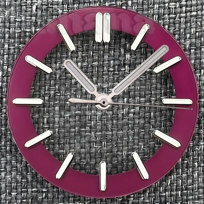 Transparent Green Luminous Watch Dial with 31.5mm and 29mm Size Options