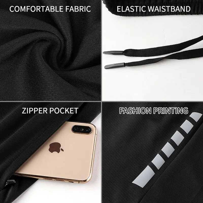 Sports Shorts Men's Running Fitness Fast Dry Tide Casual Five-point Women's Summer Training Ice Silk Thin Basketball Pants