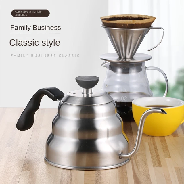 1L/1.2L Pour Over Coffee Kettle Stainless Steel Gooseneck Coffee