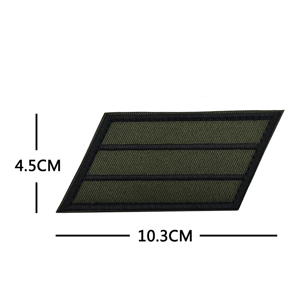 Description Picture 3 of itemIron sword Patches מדינת ישראל Sergeant Stripes Army Infrared Reflective IR Patches Military Uniform Shoulder Hook Tab Badges