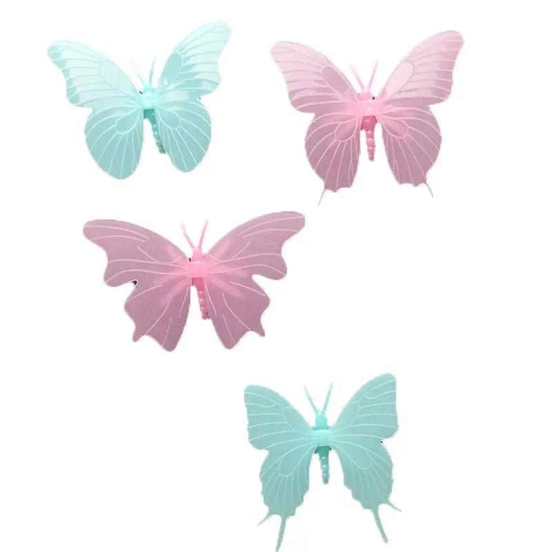 Luminous Wall Sticker Butterfly and Flower Room Decoration for Girls Glow in the Dark Fluorescent Sticker