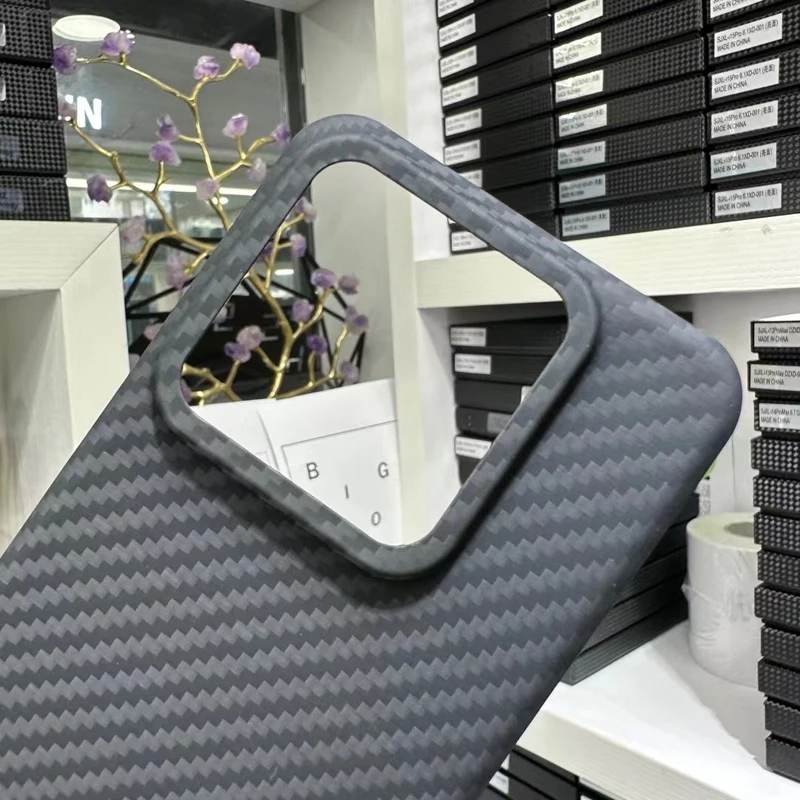 For Xiaomi 14,14 Pro Case Real Kevlar 1500D Ultra thin Anti-Slip Genuine Aramid Fiber Slim Cover for Xiaomi Mi 14