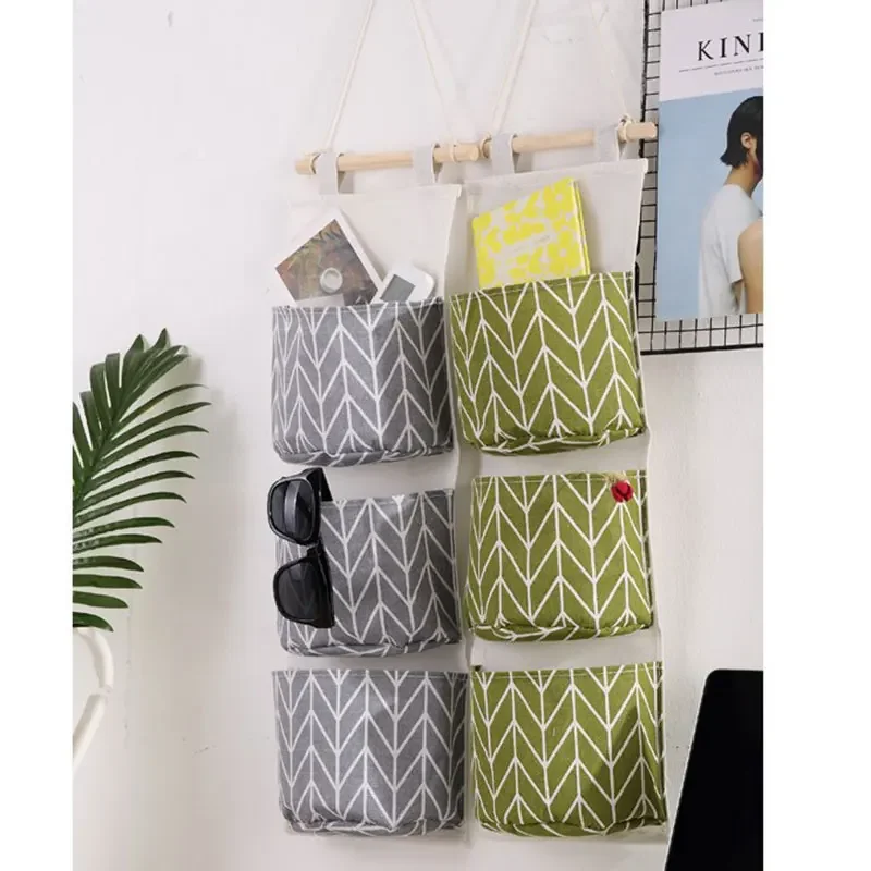 Hanging Storage Organizer Hanging Storage Bag Wall Mounted Organizer 3 Pockets Waterproof