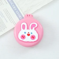 Girls' Cute Cartoon Foldable Comb with Mirror - Portable Kawaii Compact Hair Styling Tool (NO. 8)