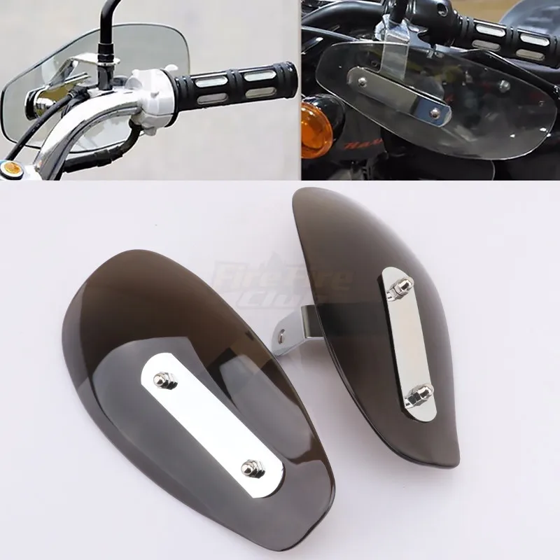 Universal Motorcycle Handguard Hand Guards Wind Cold Protector Windshield Windscreen Deflectors For Sportster Dyna Softail Yamaha Kawasaki Honda Triumph Cruiser Scooter 59889af16b0da51a147b05da