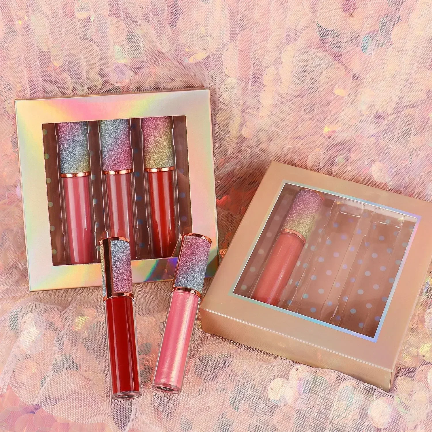 Private Label Lipgloss Vegan Makeup Sets Lip Make Up Kit Wholesale High Quality 4