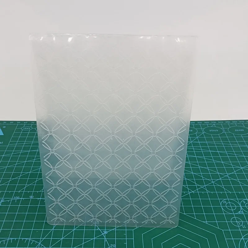 Basketweave Flower Grid Plastic Embossing Folders for Card Making Scrapbooking DIY Albums Journals Paper Crafts, plastic embossing folder,embossing folder