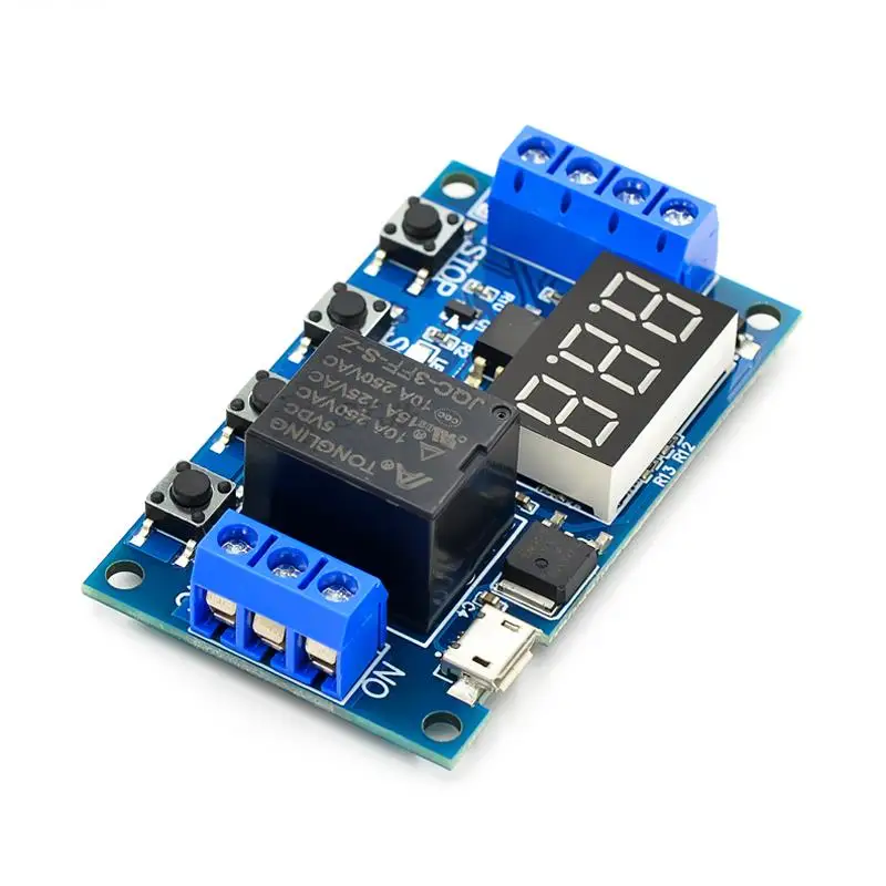 Ein Relais modul XY-J02 Zeit verzögerung Leistungs abschaltung Trigger Delay Cycle Timing Circuit Switch – Detail 4
