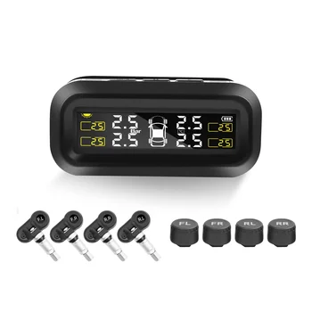 Monitoraggio della pressione dei pneumatici Monitor dei pneumatici automobilistici Alimentatore wireless solare Pressione dei pneumatici TPMS esterna integrata