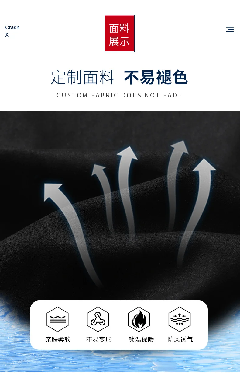 Description Picture 4 of itemWinter Mens Jackets Fleece Solid Warm Bomber Vintage Outdoor Casual Parkas Turn Down Collar Coats Male Cargo Jacket Windbreaker