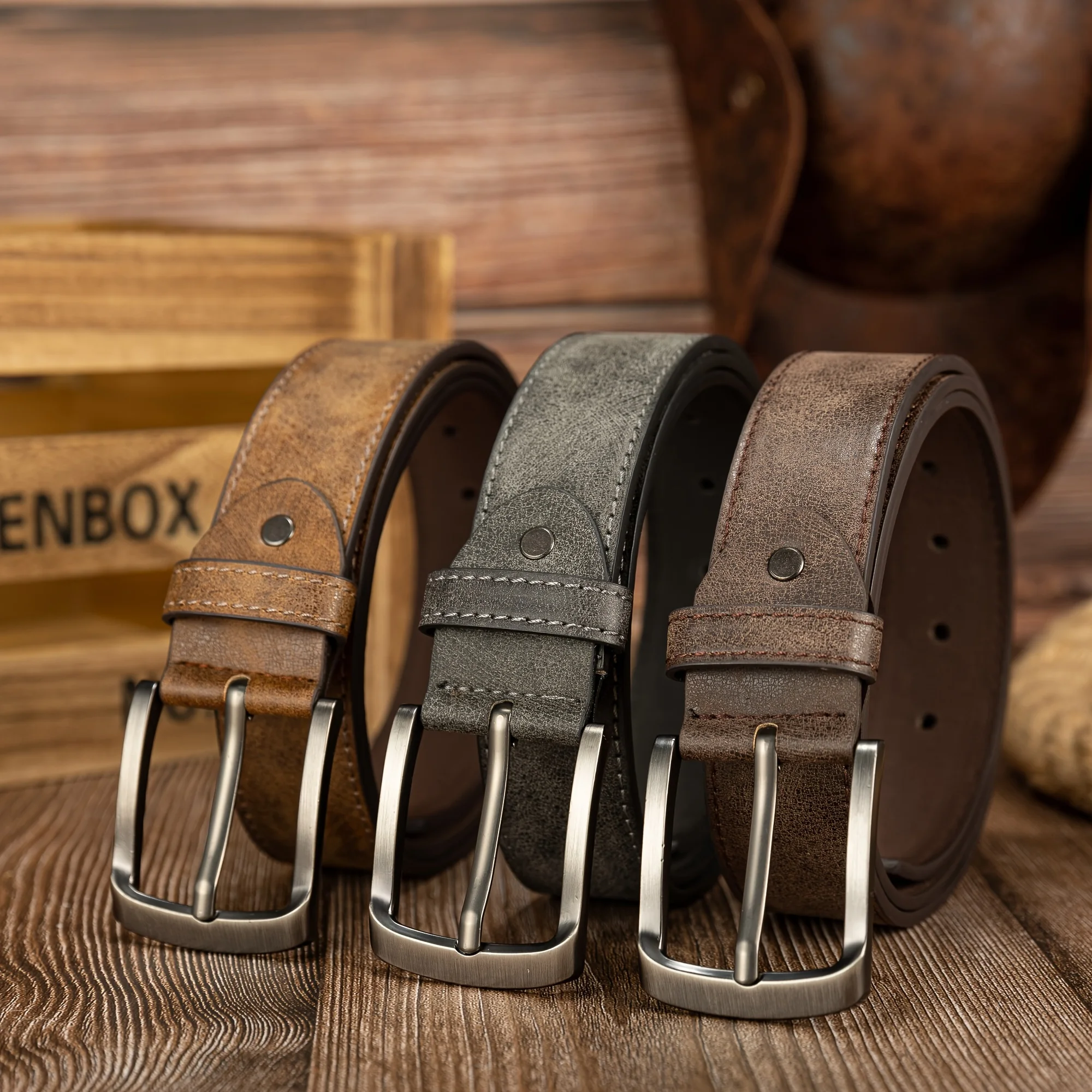 2026 Herren Gürtel aus hochwertigem PU-Leder mit modischer Metallschnalle – Lässiger Business-Hüftgurt für Herren, Designer-Taillengurt-Accessoire – Detail 1