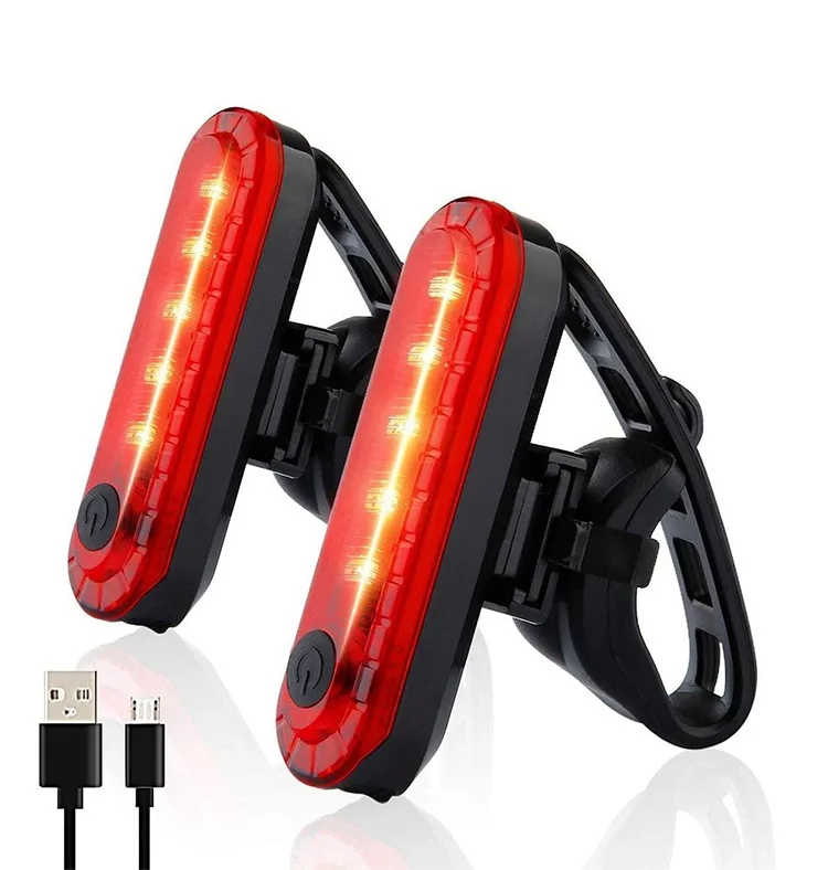 Rear Bike Tail Light USB Rechargeable Ultra Bright Taillights Fit On Bicycle Easy to Install for Cycling Safety Bicycle Light