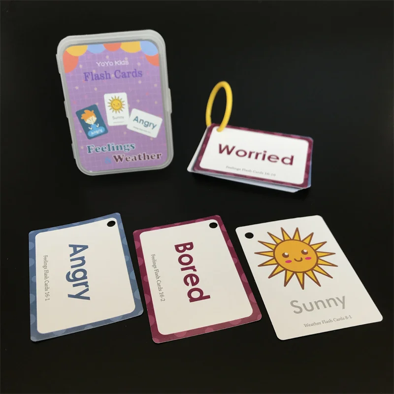 12 Flash Card Educative Sul Meteo – Cartoni Animati Per Bambini – Imparare Giocando - 2