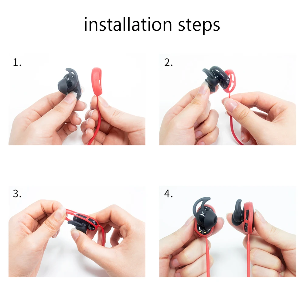 BOSE QuietComfort 이어버드용 분실 방지 이어 버드 스트랩, 헤드폰 홀더 로프 케이블 헤드셋 실리콘 넥 스트링 액세서리