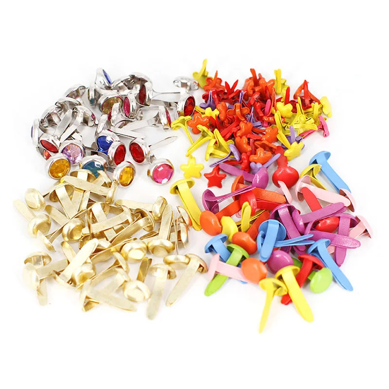 Brads Scrapbooking Photo Album Frame Nail Brads 50/100pcs Nail