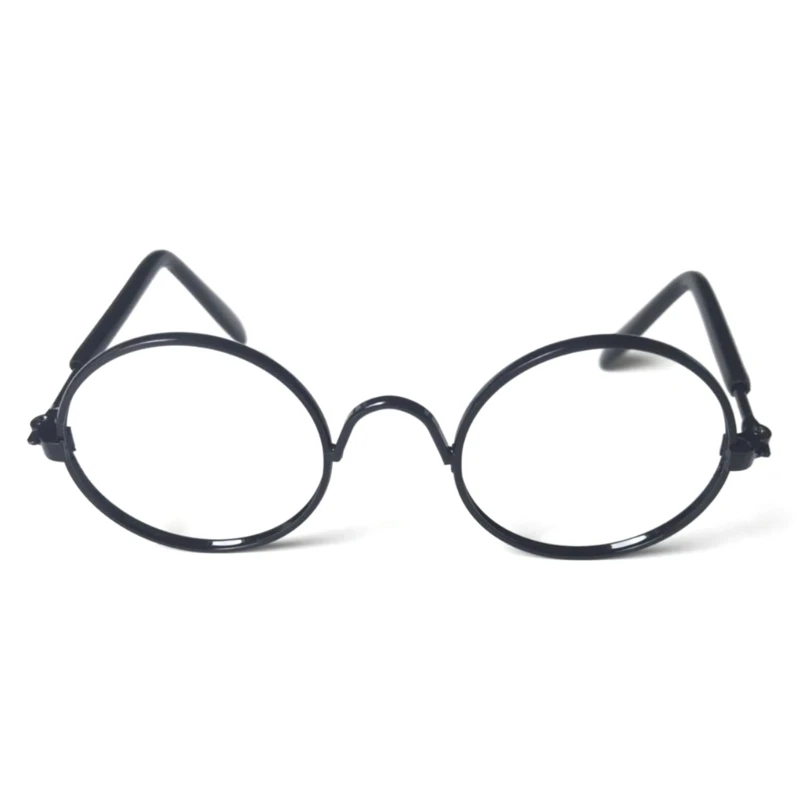 

Eye-wear Photos Props Accessories Cosplay Glasses Clear Lens Round Funny Clear Lens Round Glass Gift for Pet Puppy