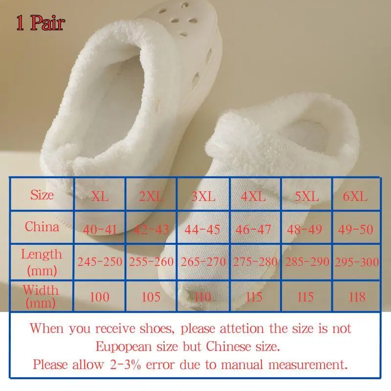 כיסוי נעליים חמים לחורף עבור נשים וגברים של קרוקס, מחליף פוך רך מעובה, רפידות נעליים מפוארות