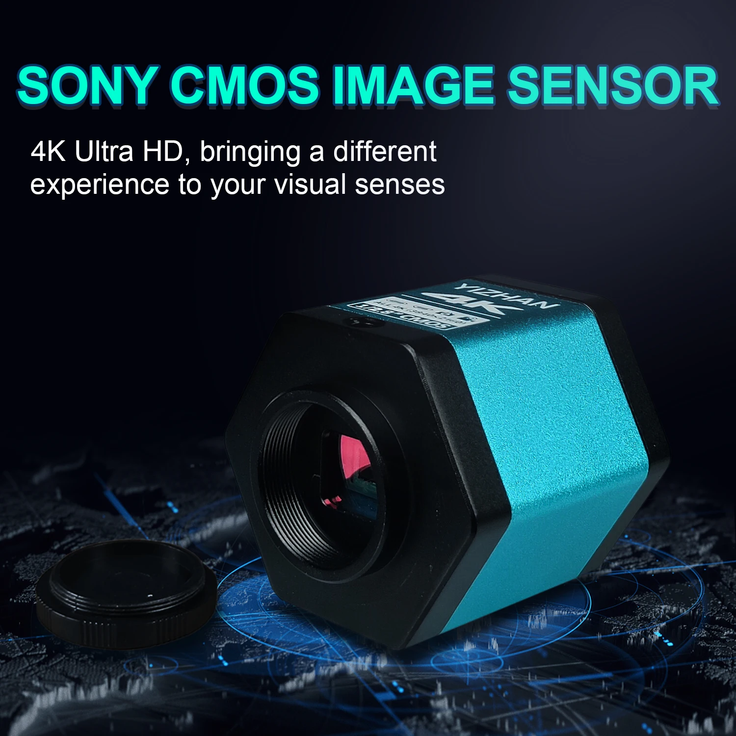 New 4K FHD 60fps HDMI And USB-C Output SONY Sensor Digital Industrial 4K Microscope Camera With Software For Soldering Repair 2