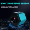 New 4K FHD 60fps HDMI And USB-C Output SONY Sensor Digital Industrial 4K Microscope Camera With Software For Soldering Repair 2