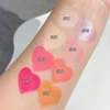 6 Colors Love Shape Matte Shiny Highlight Blush Sticks Waterproof Sweatproof Lasting Multifuncation Brightening Facial Highlight 6