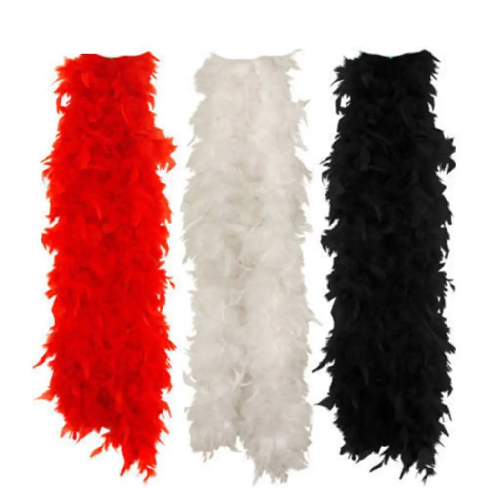 2M Feather Boa Strip Fluffy Craft Costume Fancy Dress Wedding Party Decoration Apparel Sewing & Fabric