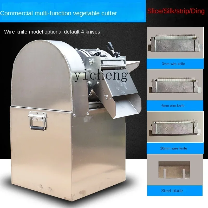 Tqh Electric Vegetable Cutter Sweet Potato Potato Slicer Ginger Hawthorn Slicer Multifunctional Bar Cutting Machine 2