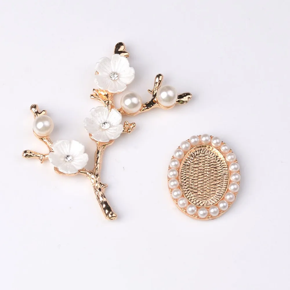 

Wintersweet Flower Luxury Pearls Accessories Embellishments for Clothing 20pcs DIY Sew On Jewelry Parts Craft Embellishments
