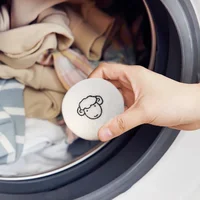 6Pcs Reusable Wool Dryer Balls Clothes Softener Laundry Fleece Dryer Ball Kit Home Clothes Dryer Washing Machine 3/4/5/6/7cm 2