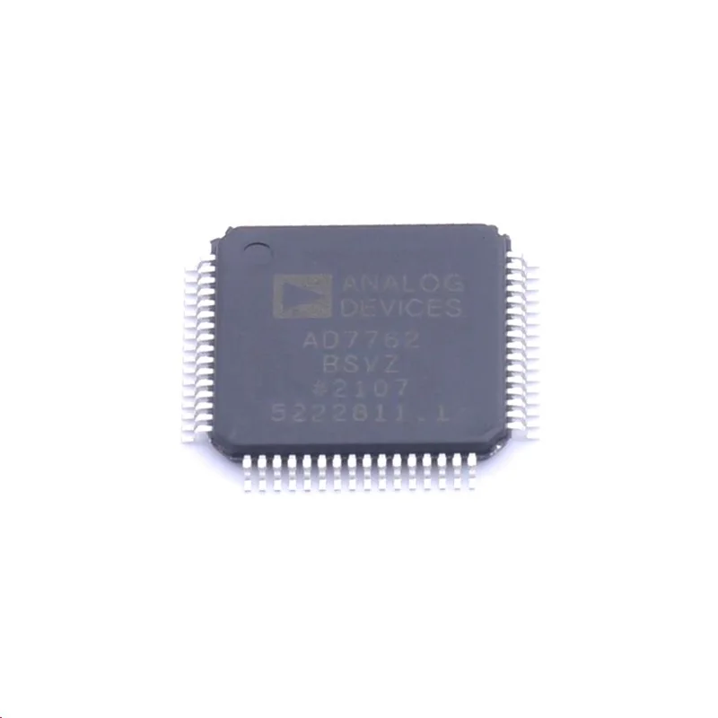 

5pcs/Lot AD7762BSVZ-REEL TQFP-64 AD7762BSVZ Analog to Digital Converters - ADC 625KSPS, 19/20 BIT SIGMA DELTA ADC I.C.