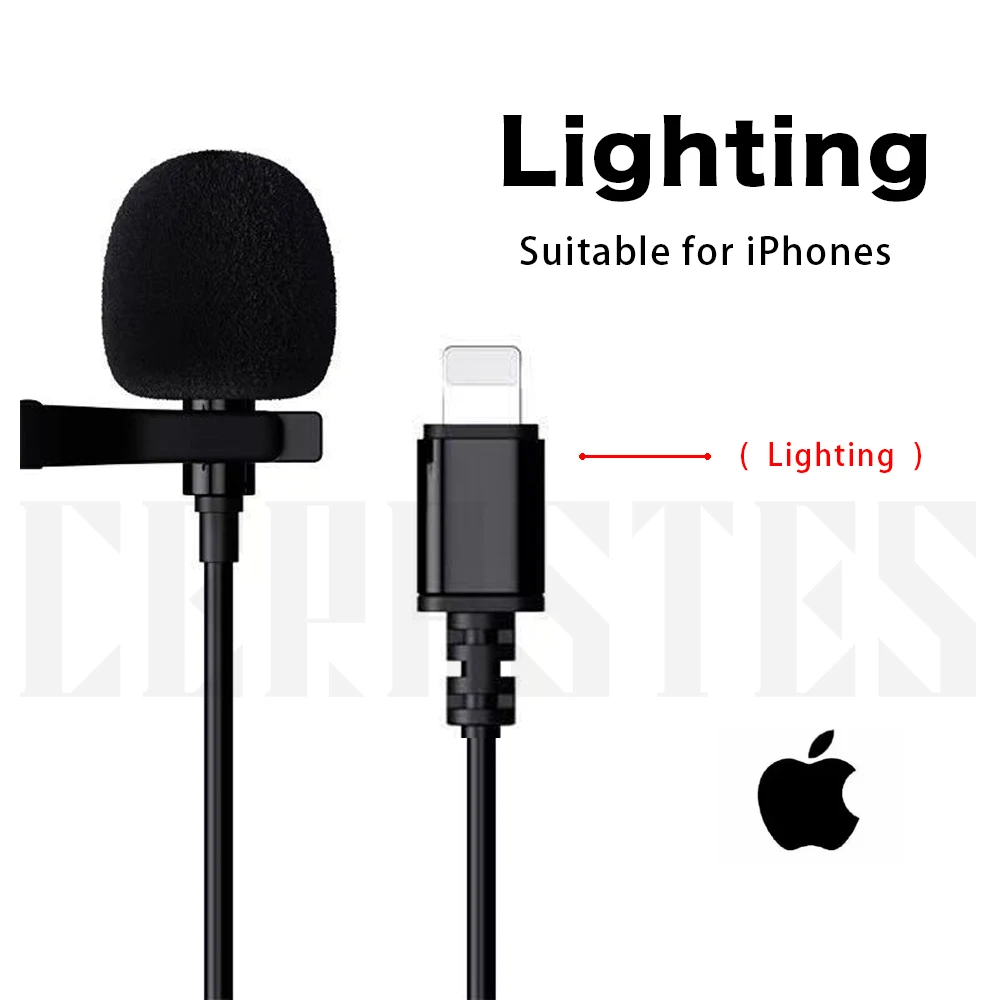 High-fidelity external wired microphone for cameras mobile phones