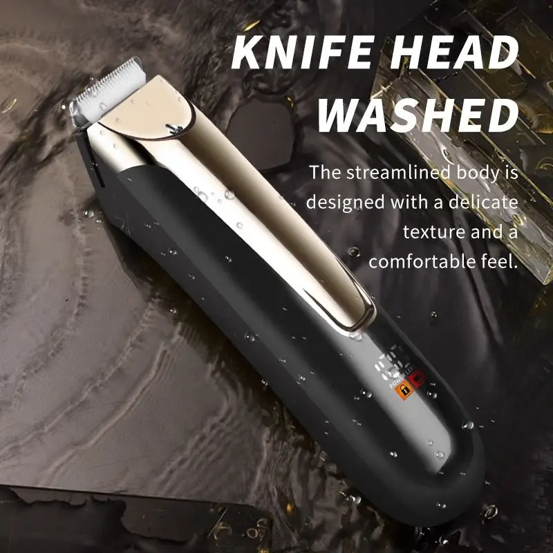 WAIKIL New Men's High Power Electric Hair clipper Oil Head Electric Pusher USB Charging Cordless Repair Machine Styling Tool 6
